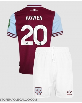 West Ham United Jarrod Bowen #20 Maglia Gara Casa Repliche 2024-25 Bambino Maniche Corte